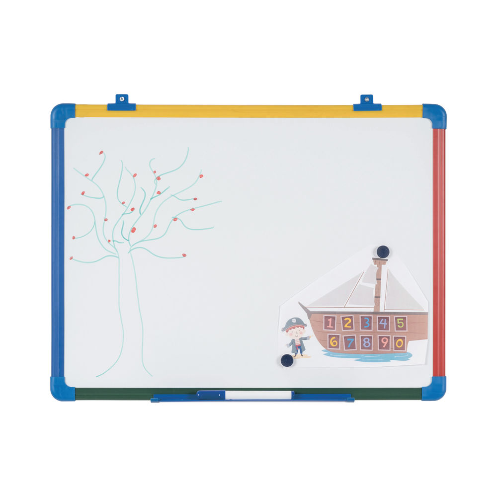 Bi-Office 600 x 450mm Magnetic Drywipe Whiteboard