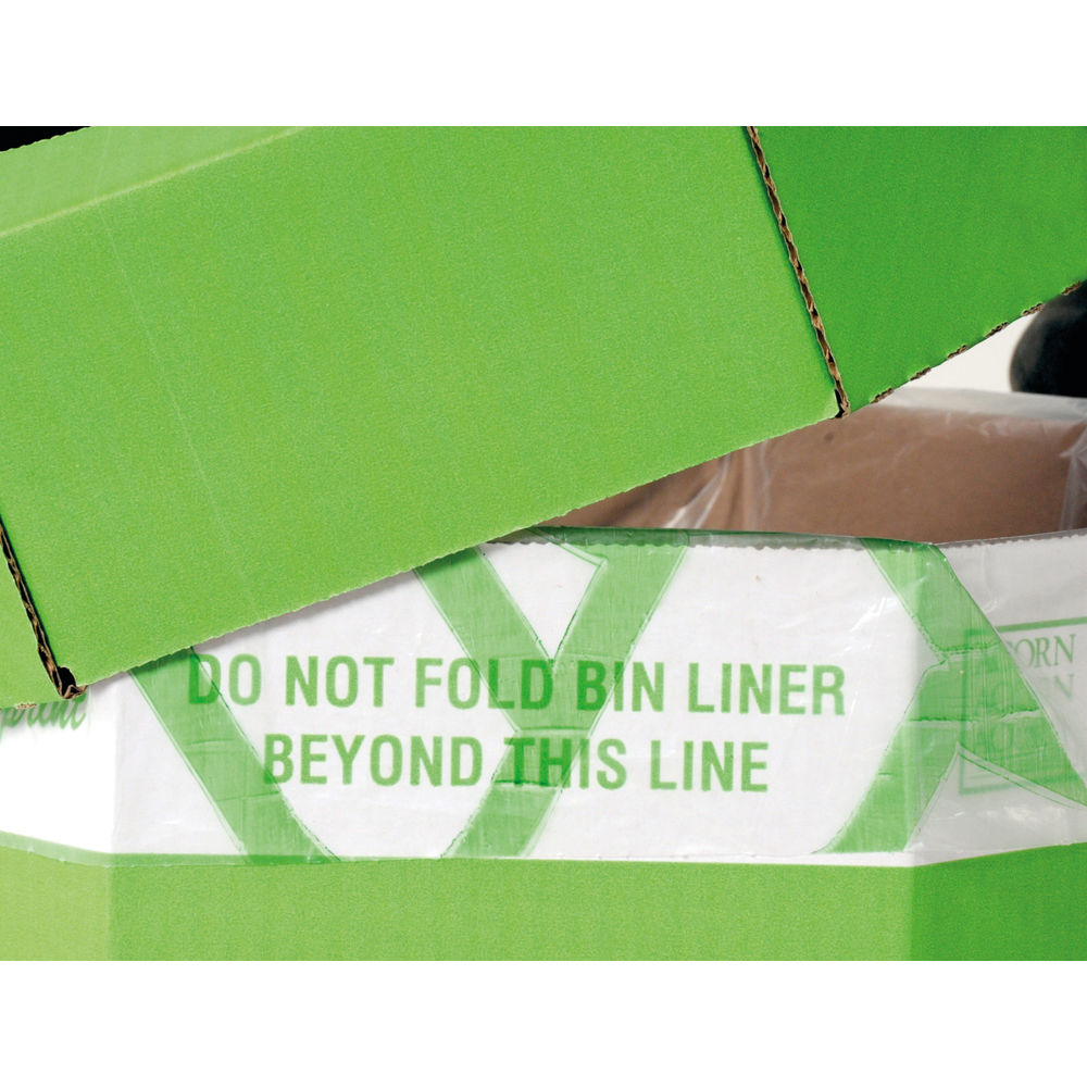 Acorn Green Cardboard Recycling Bins (Pack of 5)