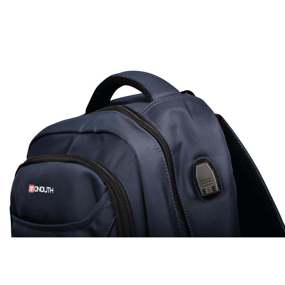 Monolith 15.6Inch Navy Blue Business Commuter Backpack