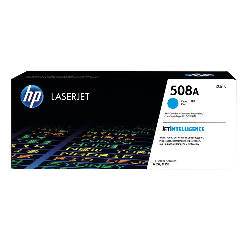 HP 508A Cyan Laserjet Toner Cartridge | CF361A