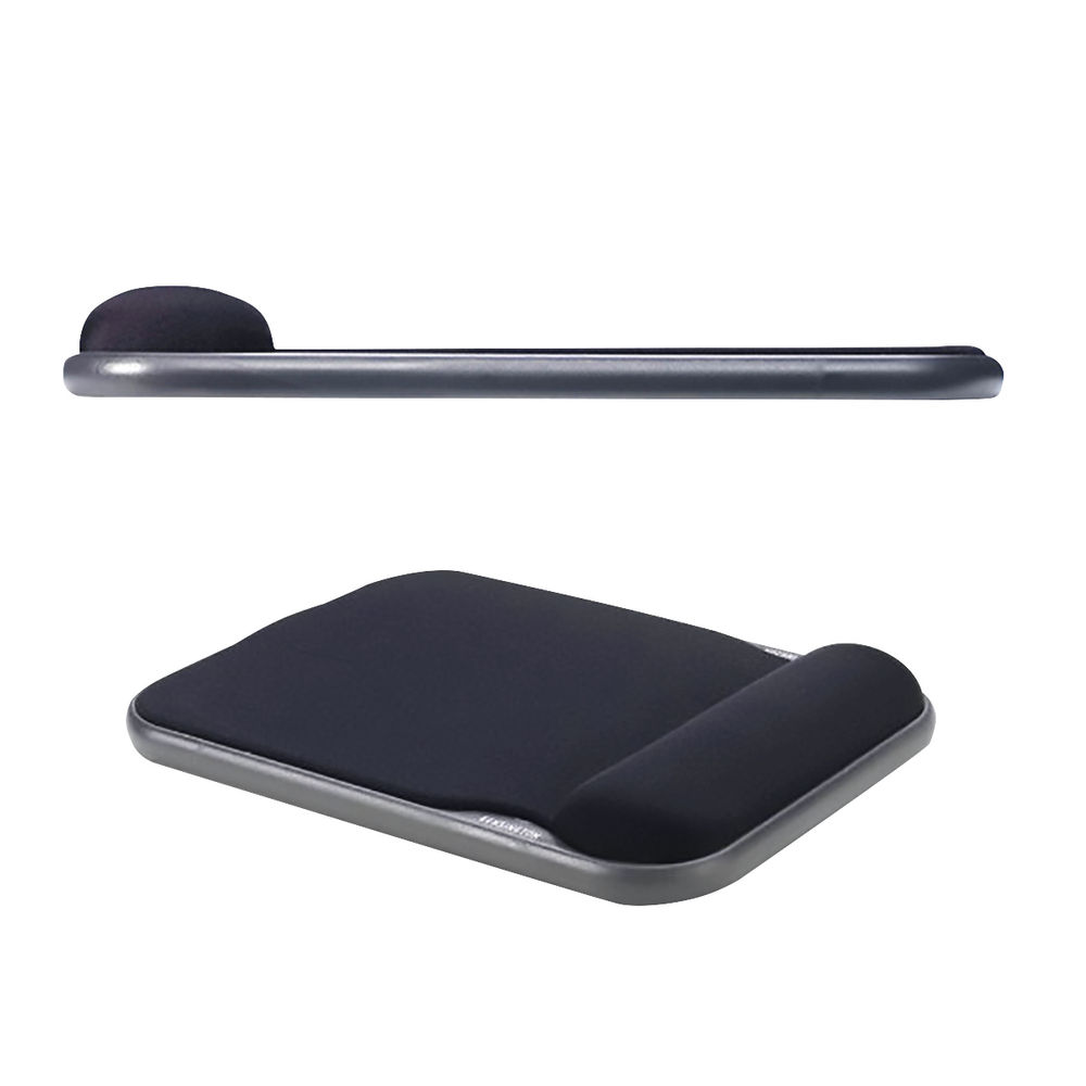 Kensington Height Adjustable Gel Black Mouse Pad