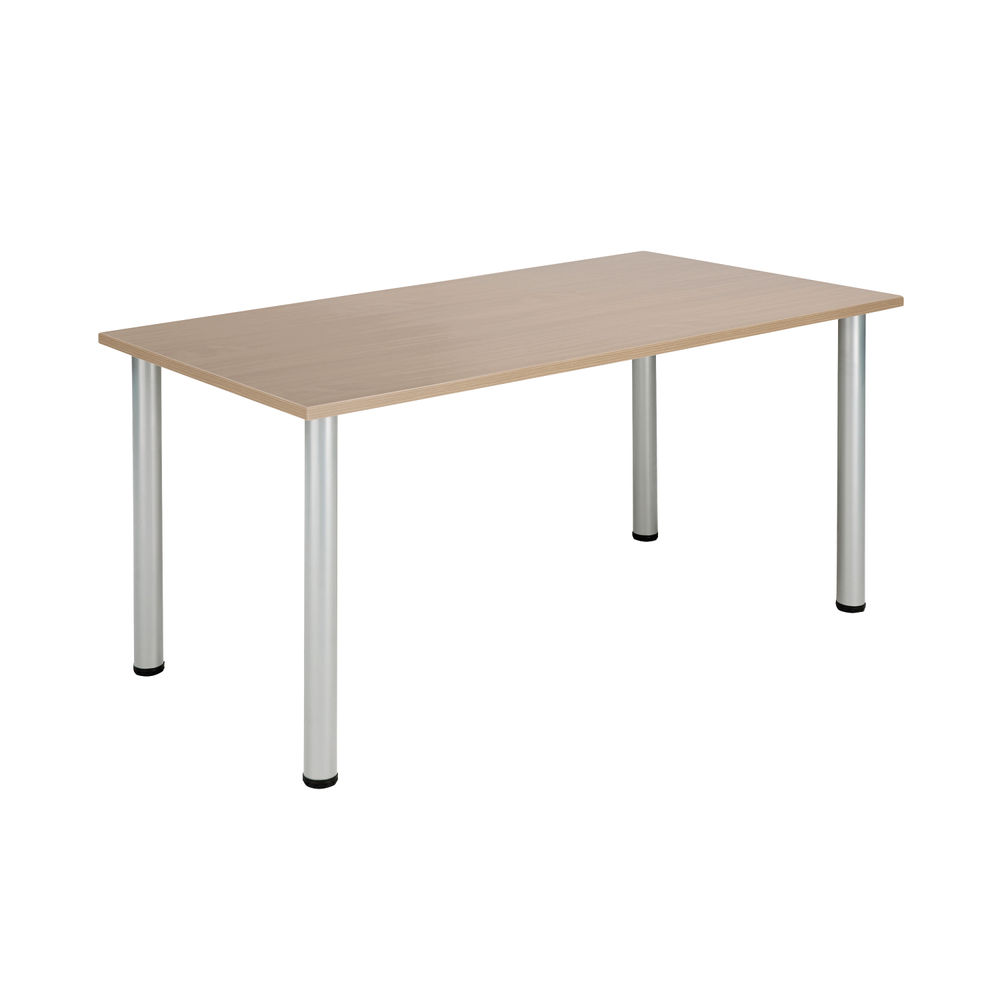 Jemini Rectangular Meeting Table 1200x800x730mm Grey Oak KF840195