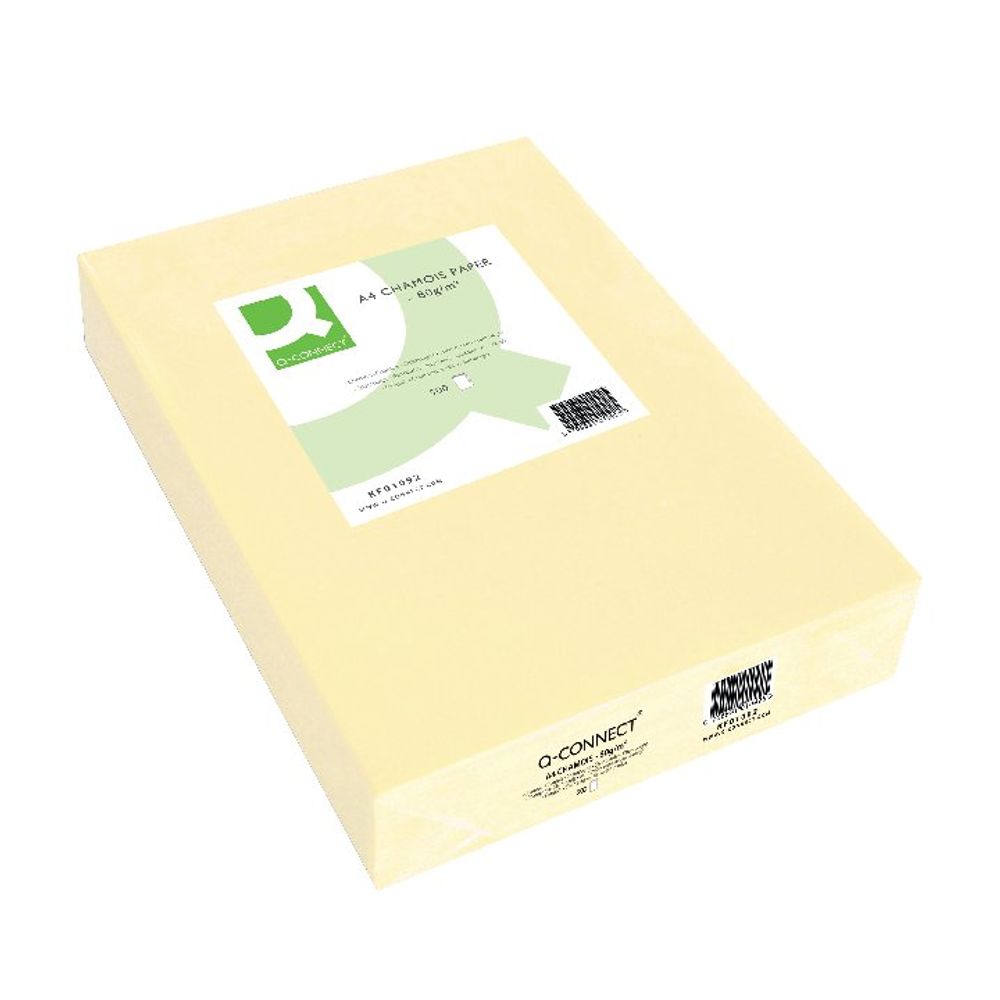 QConnect Cream Copier A4 Paper 80gsm (500 Pack) KF01092