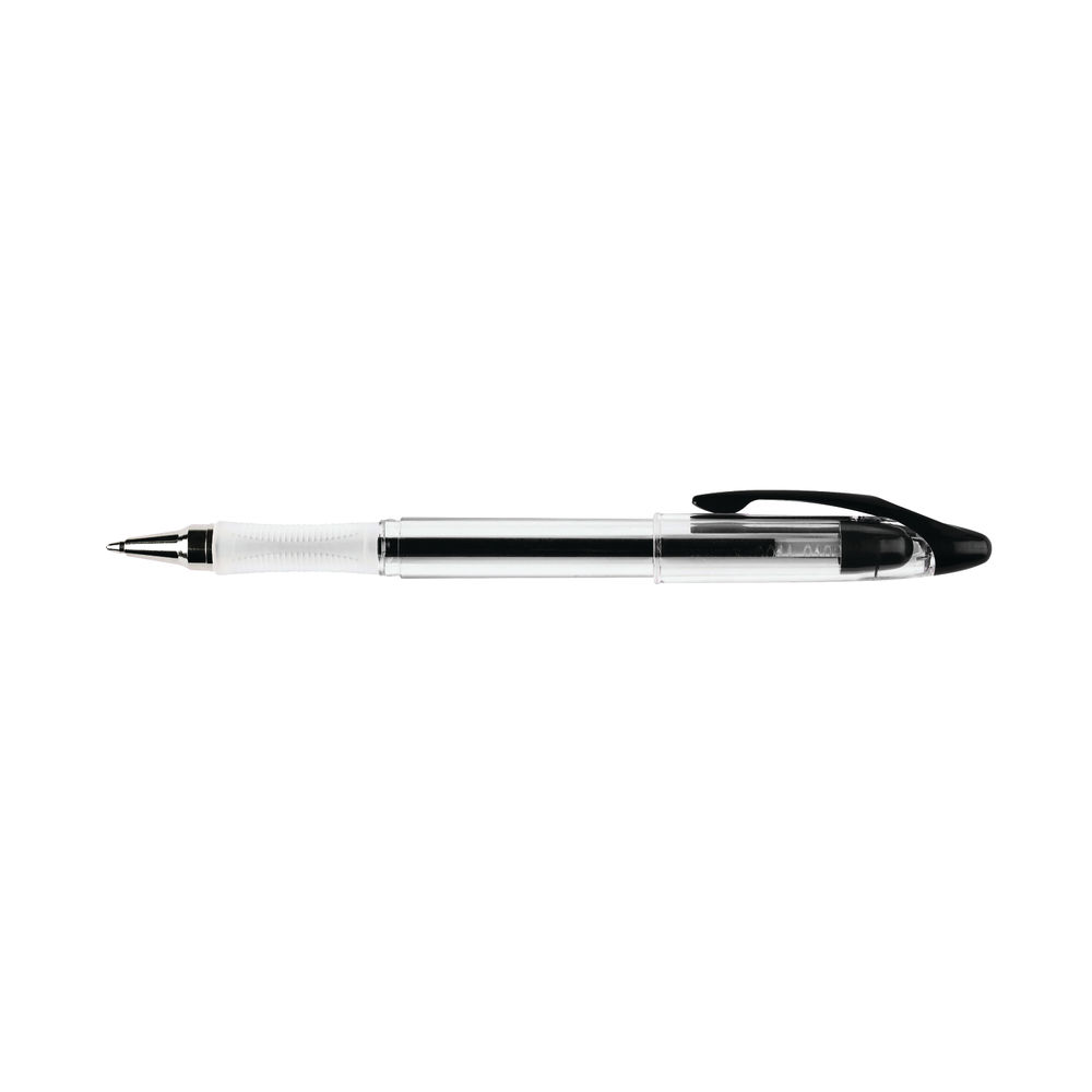 Q-Connect Delta Ballpoint Pen Medium Black (Pack of 12) KF00375