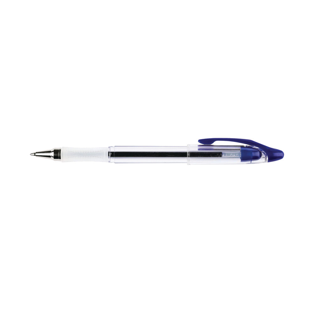 Q-Connect Delta Ballpoint Pen Medium Blue (Pack of 12) KF00376