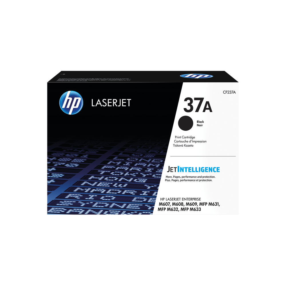 HP 37A Black LaserJet Toner Cartridge CF237A