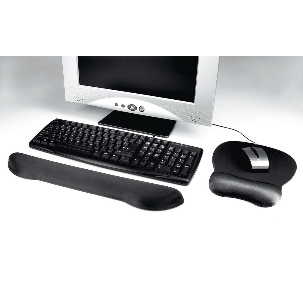 Contour Ergonomics Black Mouse Mat