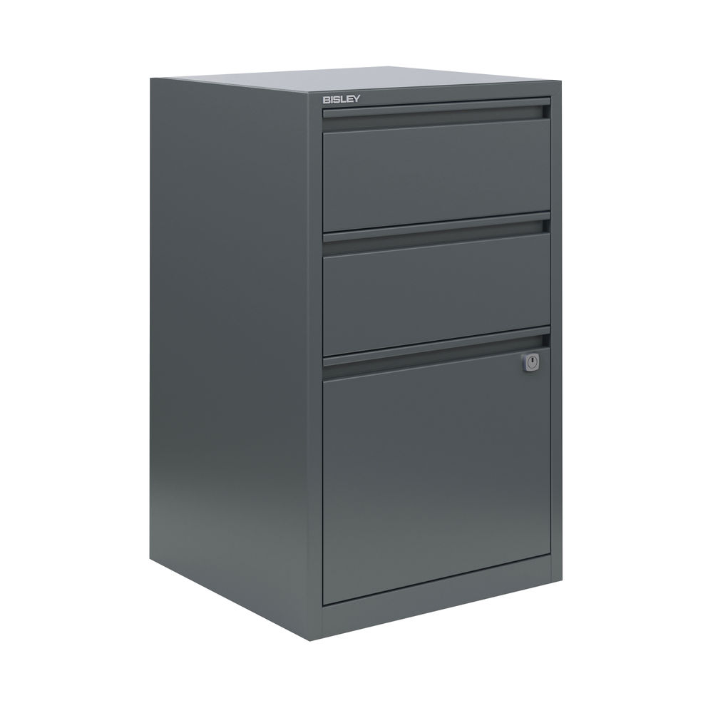 Bisley Grey A4 3 Drawer Combination Home Steel Filer