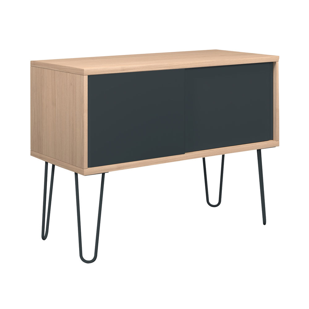 Bisley MultiSideboard 1000x450x750mm Oak/Anthracite Grey