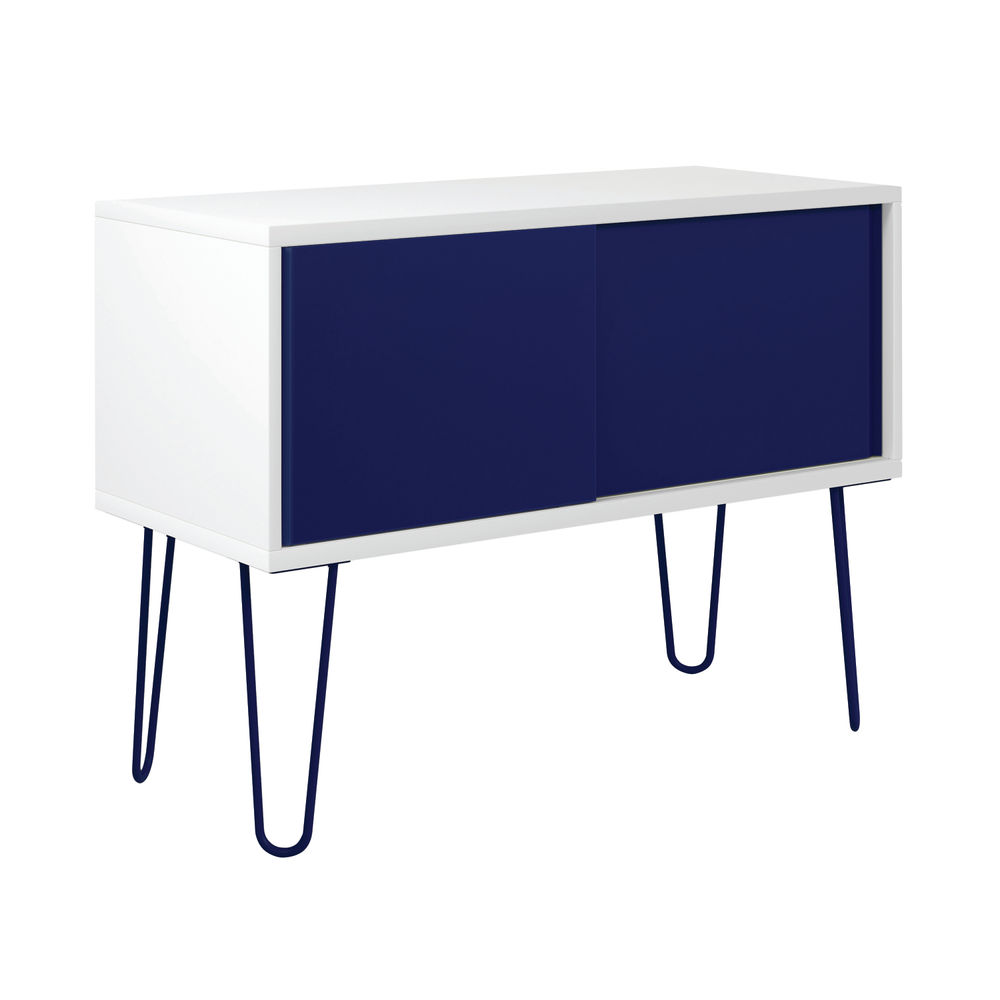 Bisley MultiSideboard 1000x450x750mm White/Oxford Blue