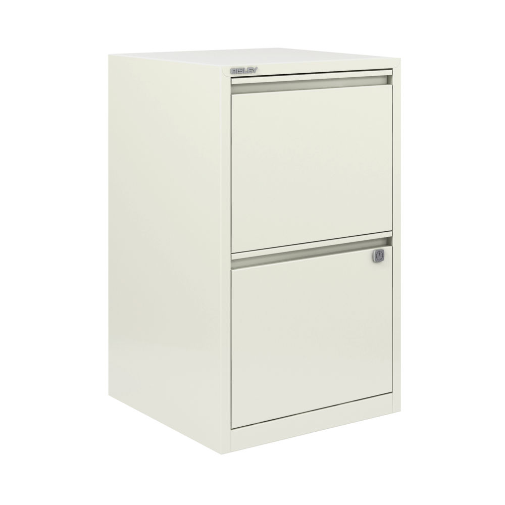 Bisley 2 Drawer Suspension Home Filer A4 Chalk White