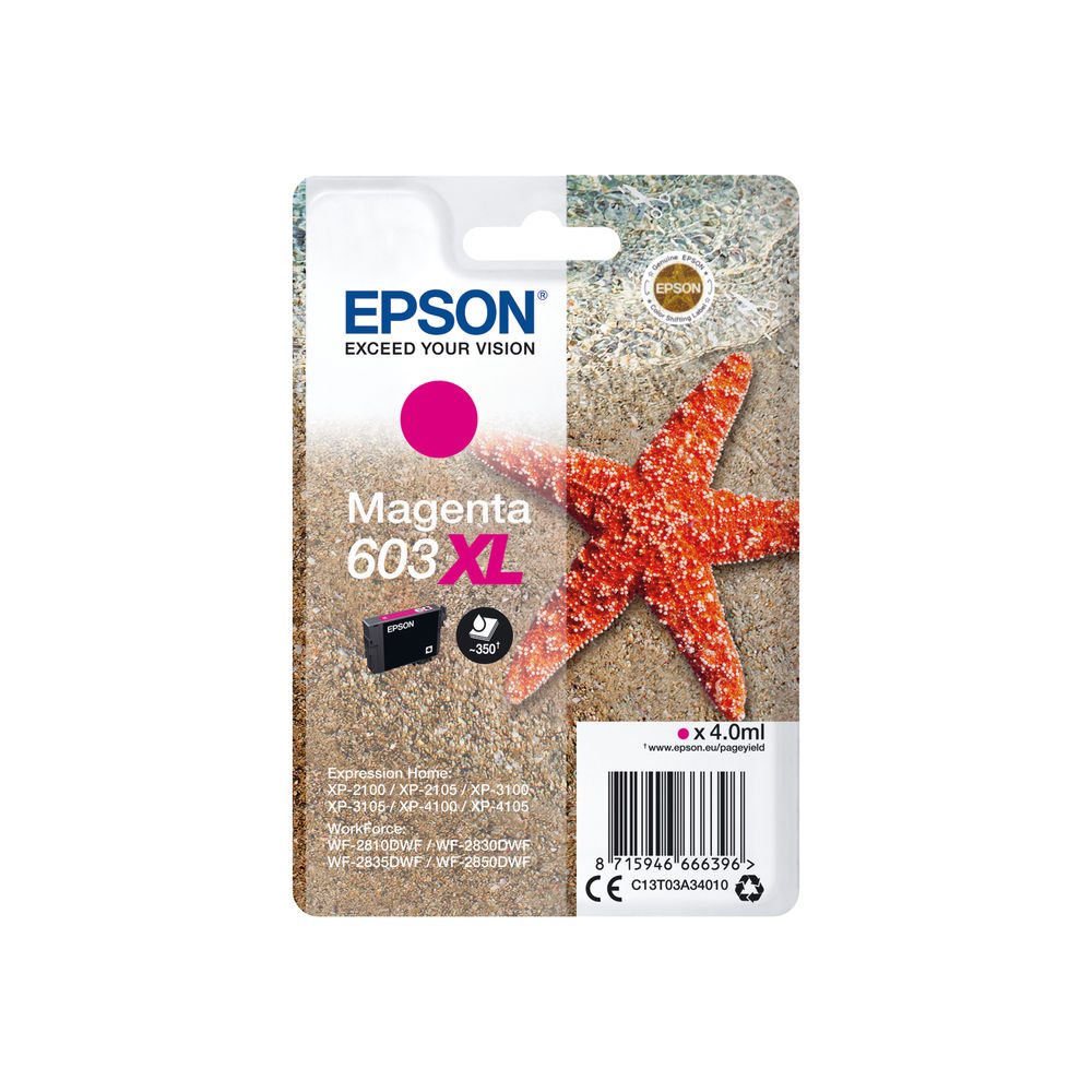 603 / 603XL Starfish Ink Series (Starfish Inks), Ink Consumables, Ink &  Paper, Products