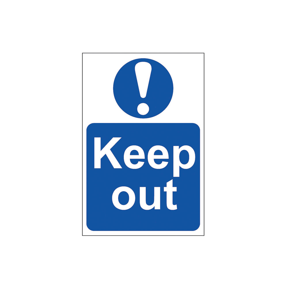Spectrum Industrial Keep Out S/A PVC Sign