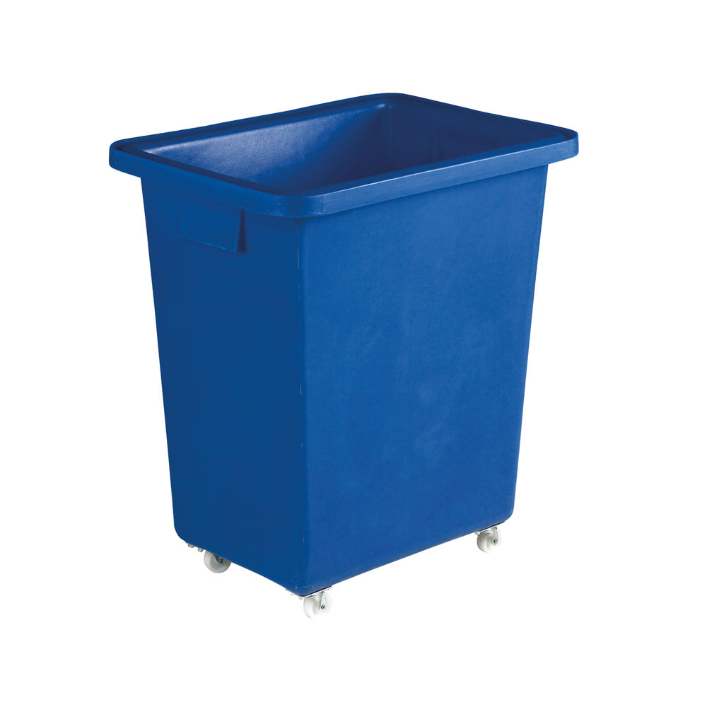 Bottle Skip 580x410x700mm 4x50mm Swivel Blue 328218