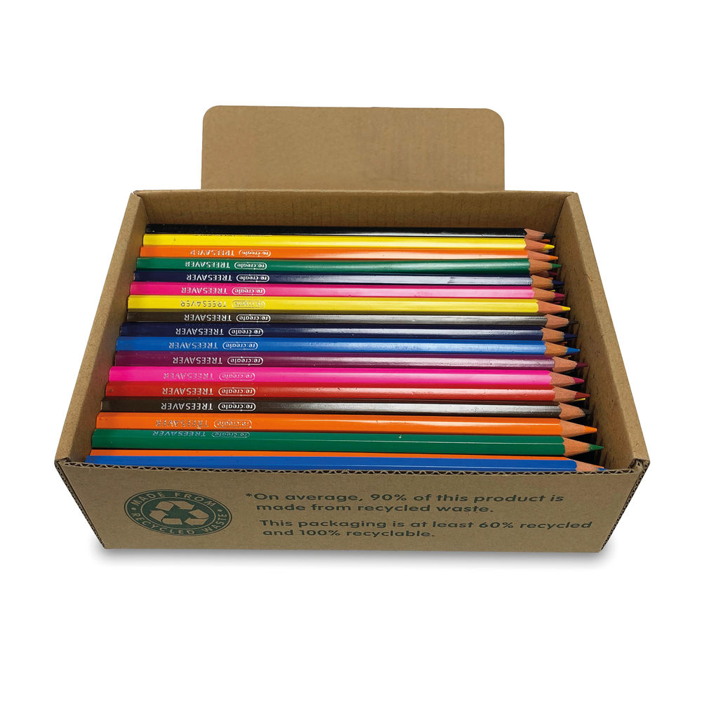 ReCreate Treesaver Recycled Colouring Pencils (Pack of 144) TREE144COL