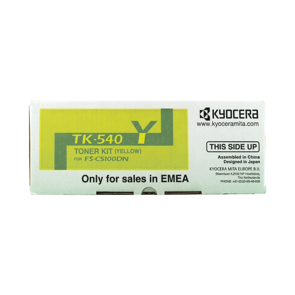 Kyocera TK-540Y Toner Cartridge Yellow 1T02HLAEU0