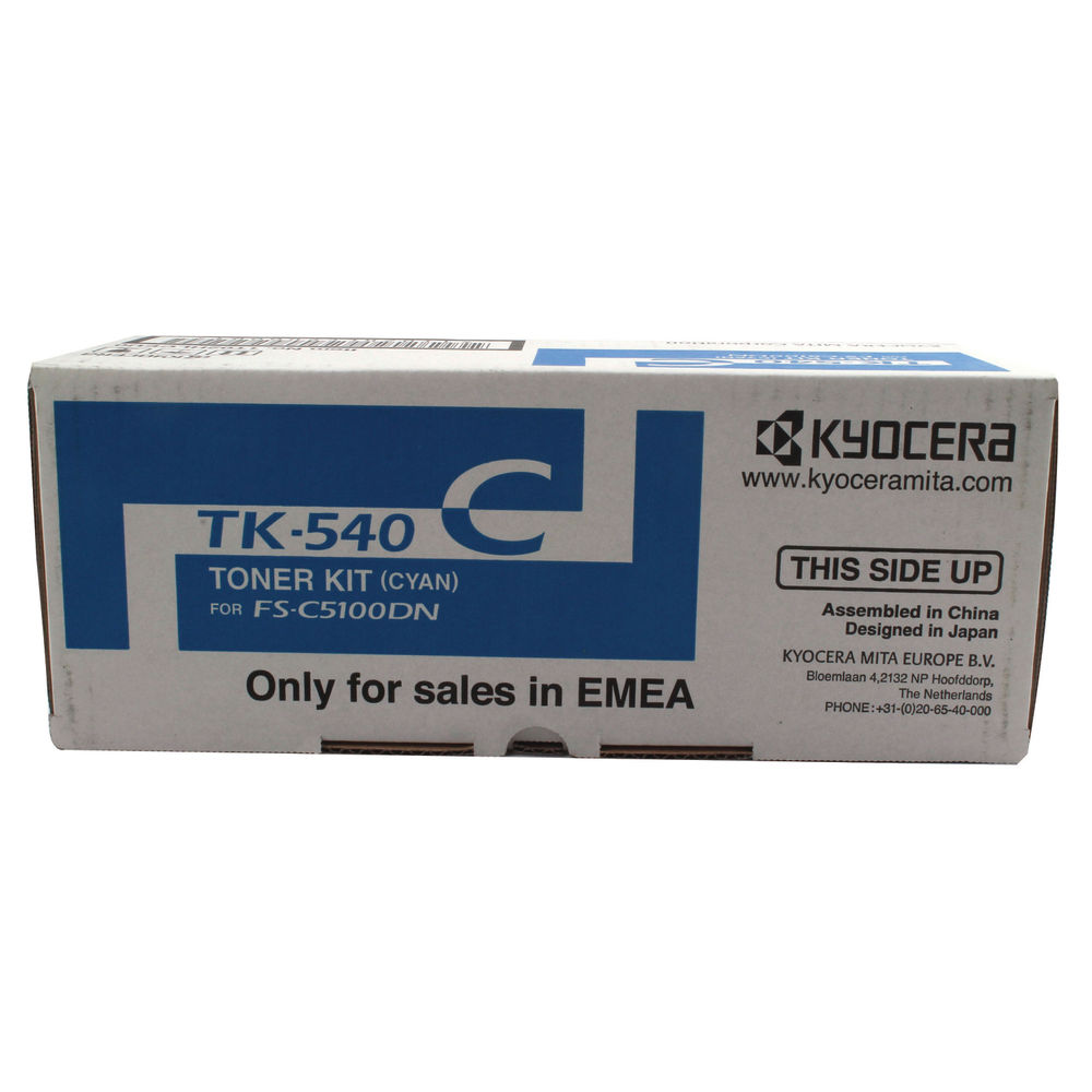 Kyocera TK-540C Cyan Toner Cartridge 1T02HLCEU0