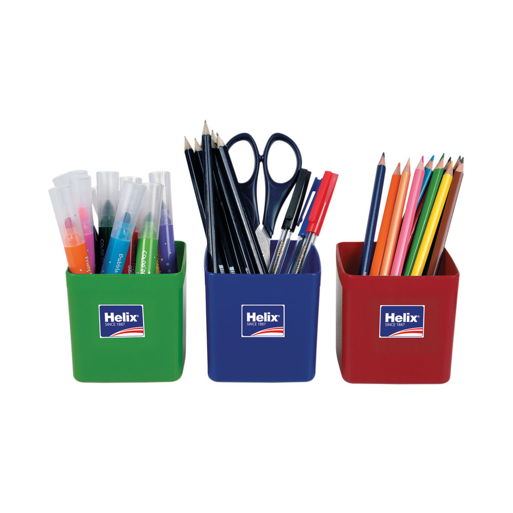 Helix Pencil Pots Assorted (Pack of 12)