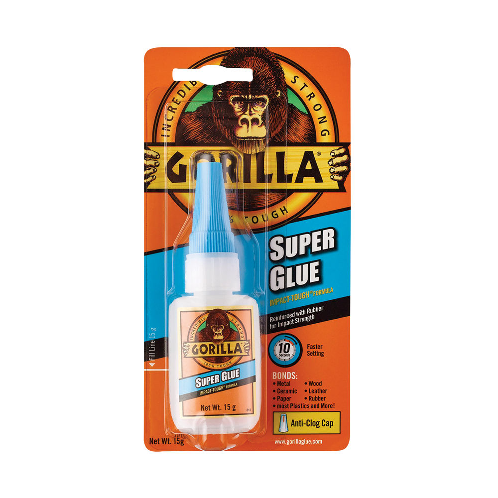 Gorilla Super Glue Waterproof 3g Tube 4044301 - Supplies for Schools