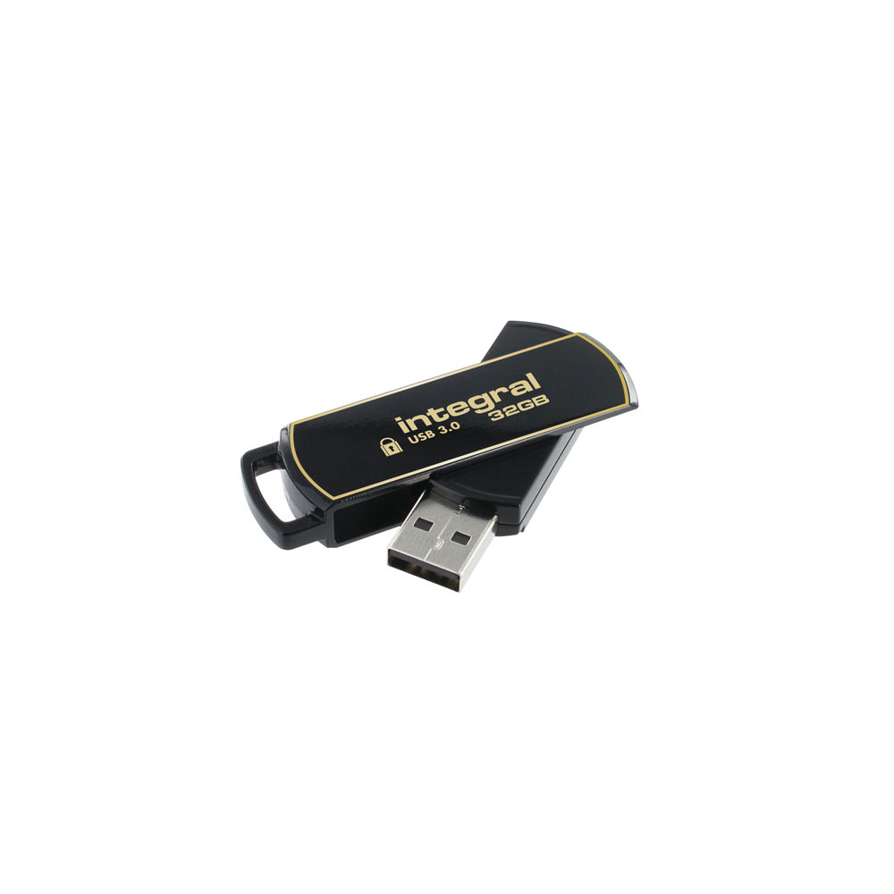 Integral Secure 360 Encrypted USB 3.0 32GB Flash Drive INFD32GB360SEC3.0