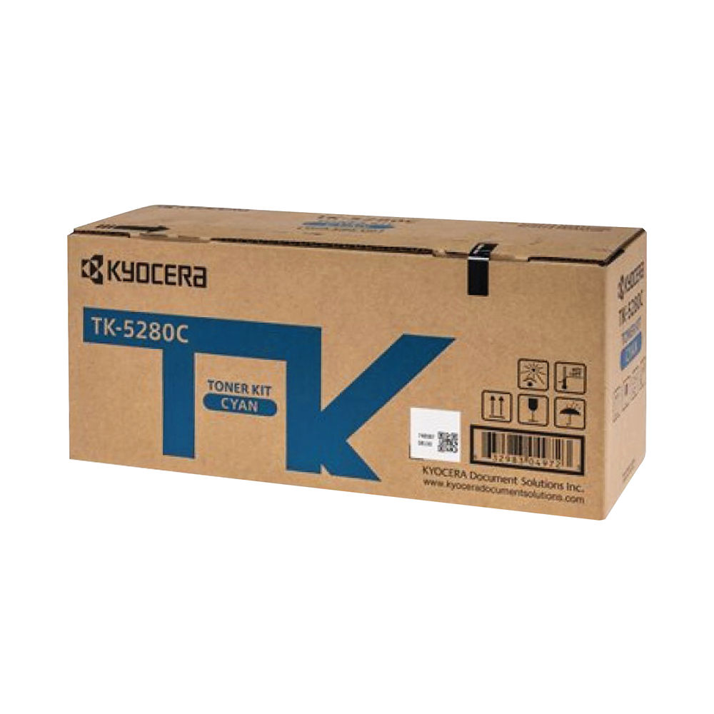 Kyocera Toner Cartridge Cyan TK-5280C (11,000 page capacity) 1T02TWCNL0