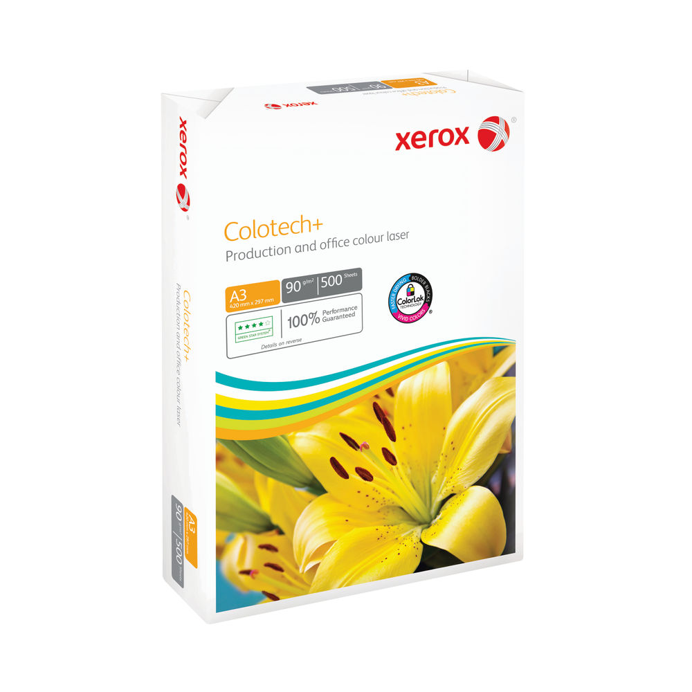 Xerox Colotech+ A3 Paper 90gsm Ream White (Pack of 500) 003R99001