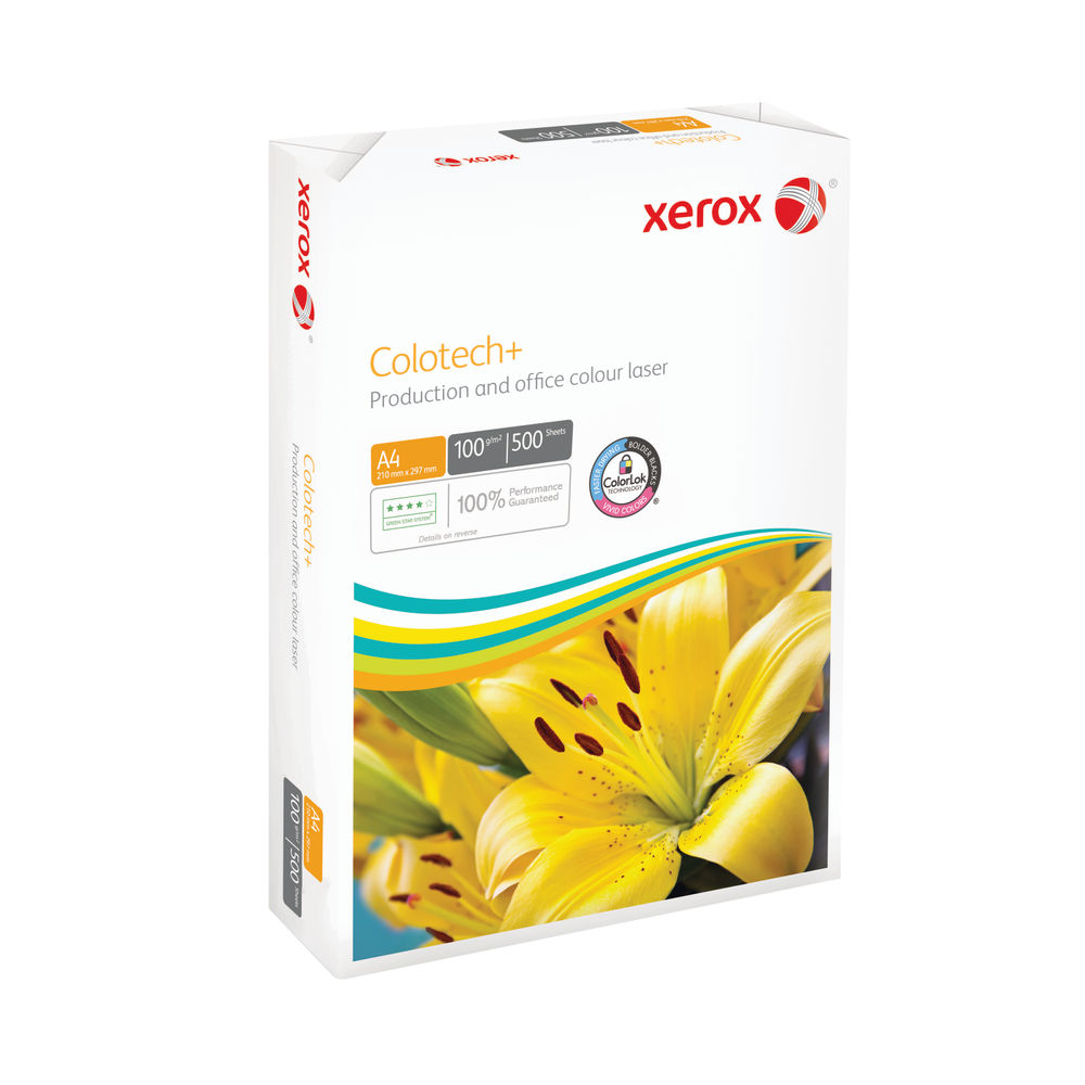 Xerox Colotech+ A4 Paper 100gsm Ream White (Pack of 500) 003R99004