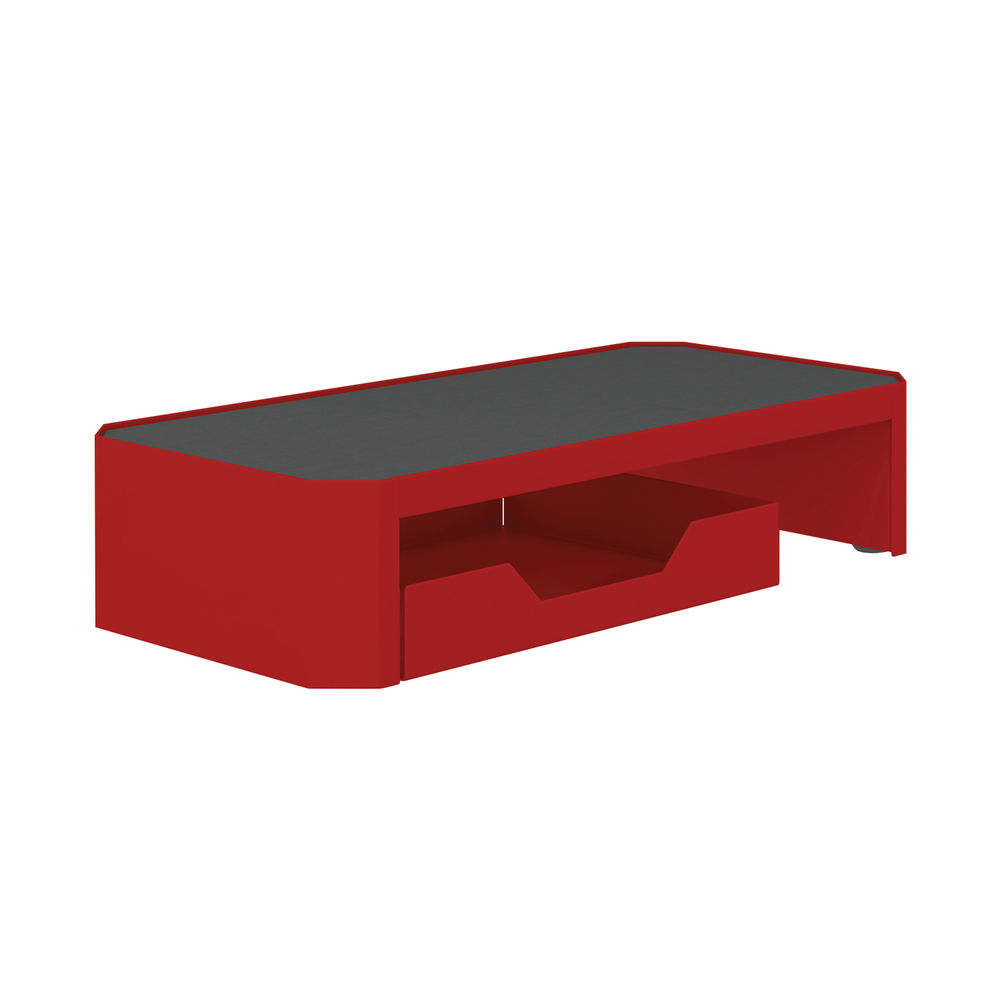 Bisley Platform Monitor Stand Small Red