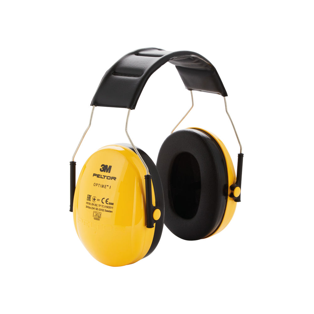 3M Peltor Optime Comfort Headband Ear Defenders Yellow/Black