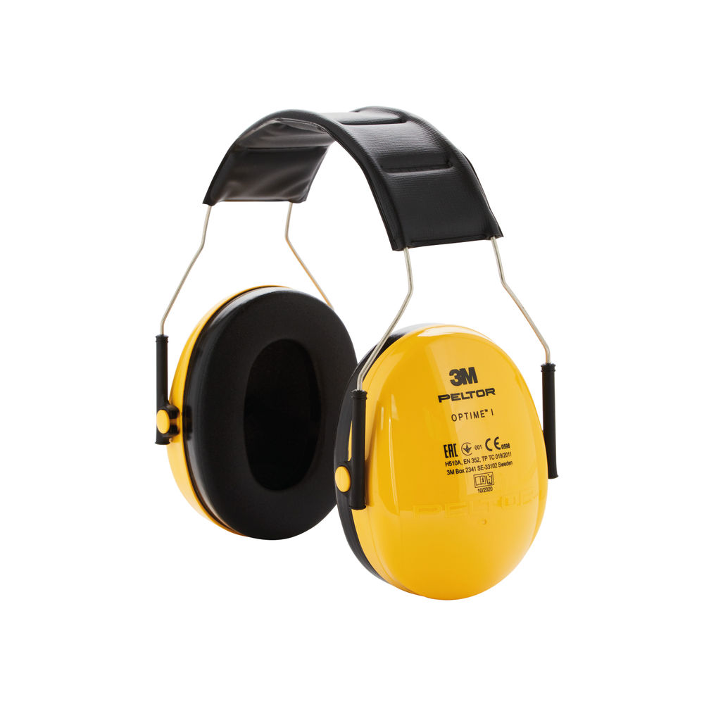 3M Peltor Optime Comfort Headband Ear Defenders Yellow/Black