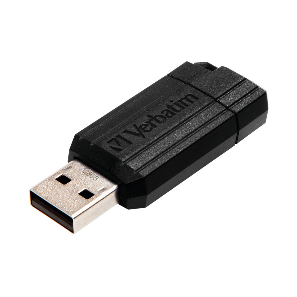 Verbatim Black 8GB Pinstripe USB Drive