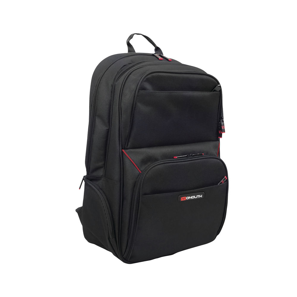 Monolith Lightweight Laptop Backpack W345xD170xH350mm Black 3205