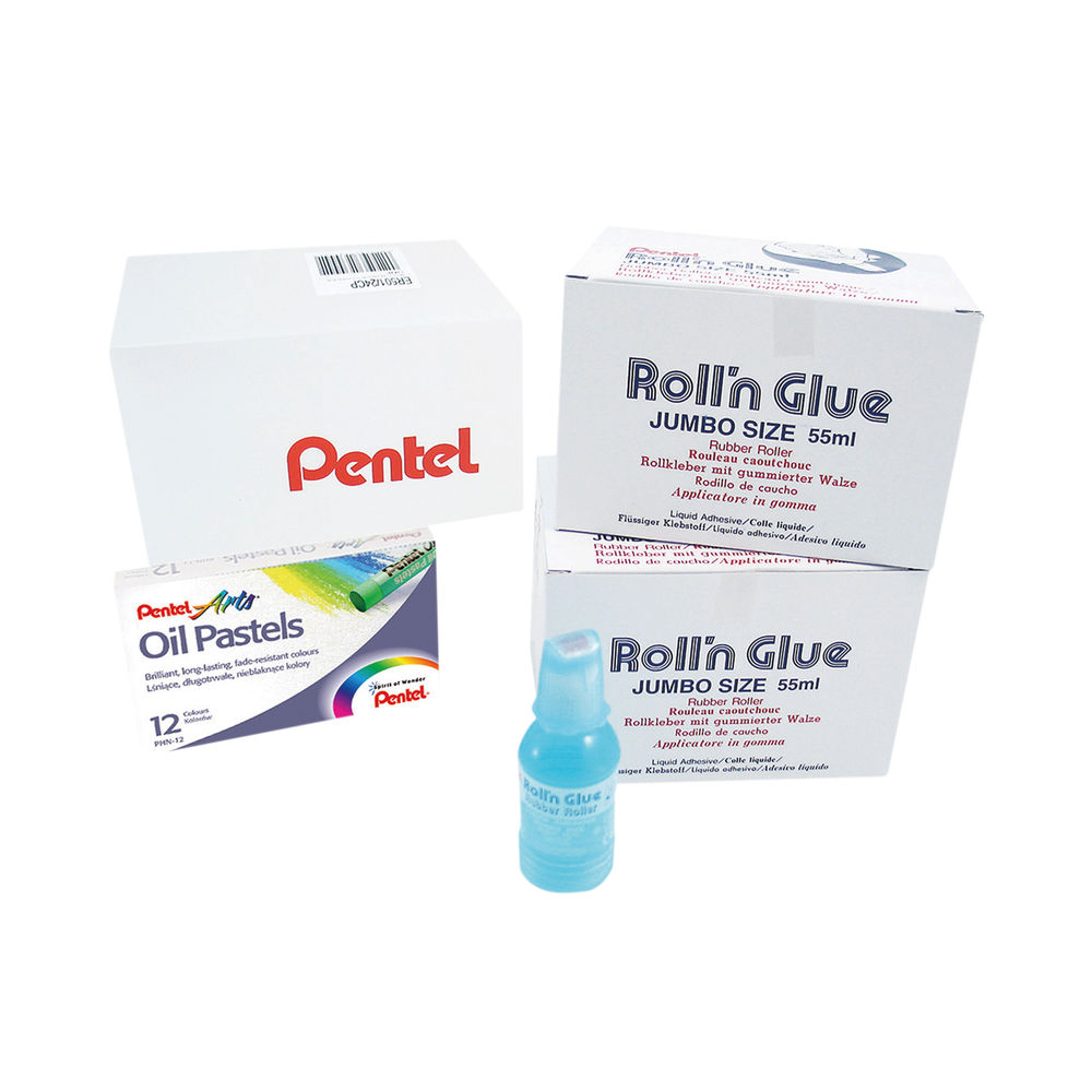Pentel Roll n Glue Class Pack (Pack of 24)
