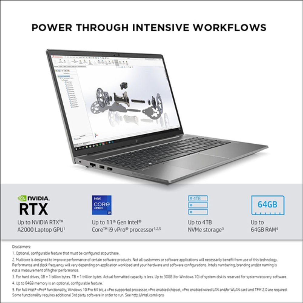 HP ZBook Power G8 i9-11900H Mobile workstation Intel Core i9