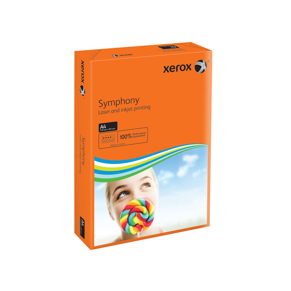 Xerox Symphony A4 Orange 80gsm Paper (Pack of 500)