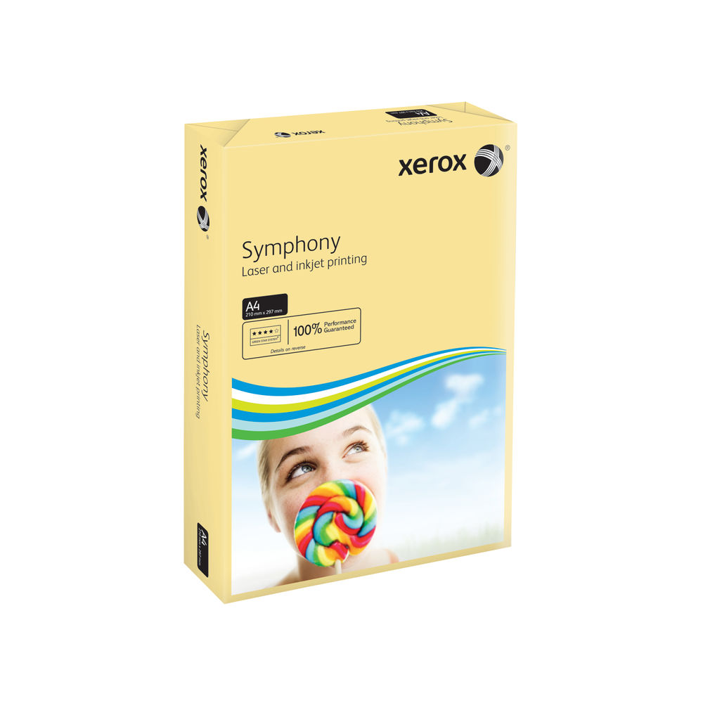 Xerox Symphony A4 Ivory Ream 80gsm Paper (Pack of 500)