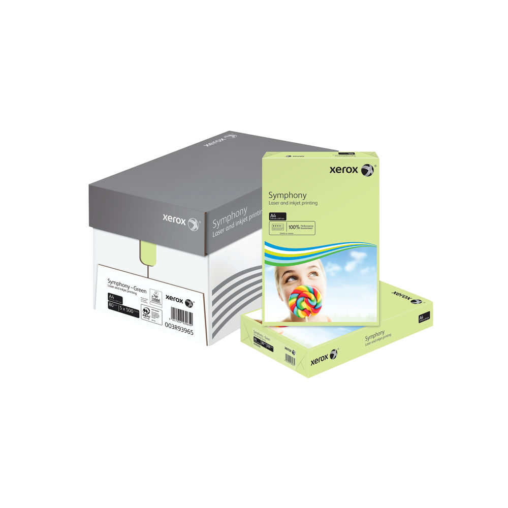 Xerox Symphony A4 Green 80gsm Paper (Pack of 500)