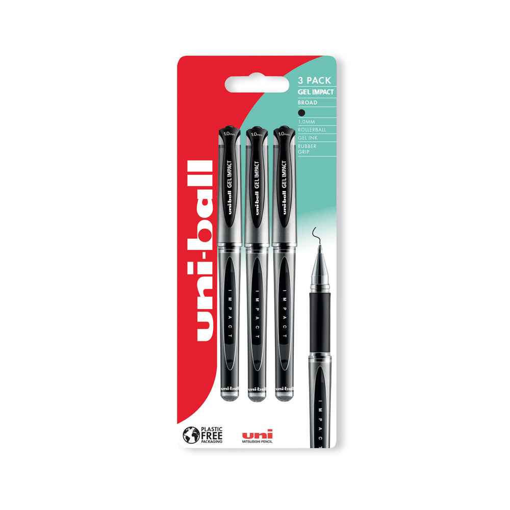 Uni-Ball UM-153S Signo Impact Gel Blue Rollerball Pen