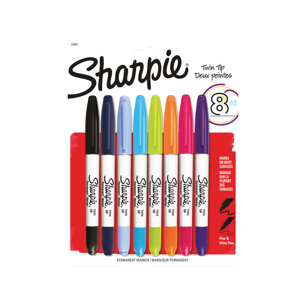 Sharpie Twin Tip Assorted Permanent Markers (Pack of 8) 1927094