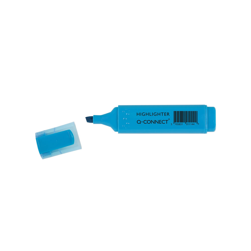 Q-Connect Blue Highlighter Pen (Pack of 10) KF01114