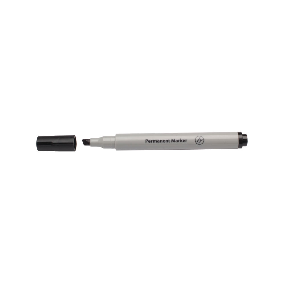 Black Chisel Tip Permanent Markers, Pack of 10 - WX26042A