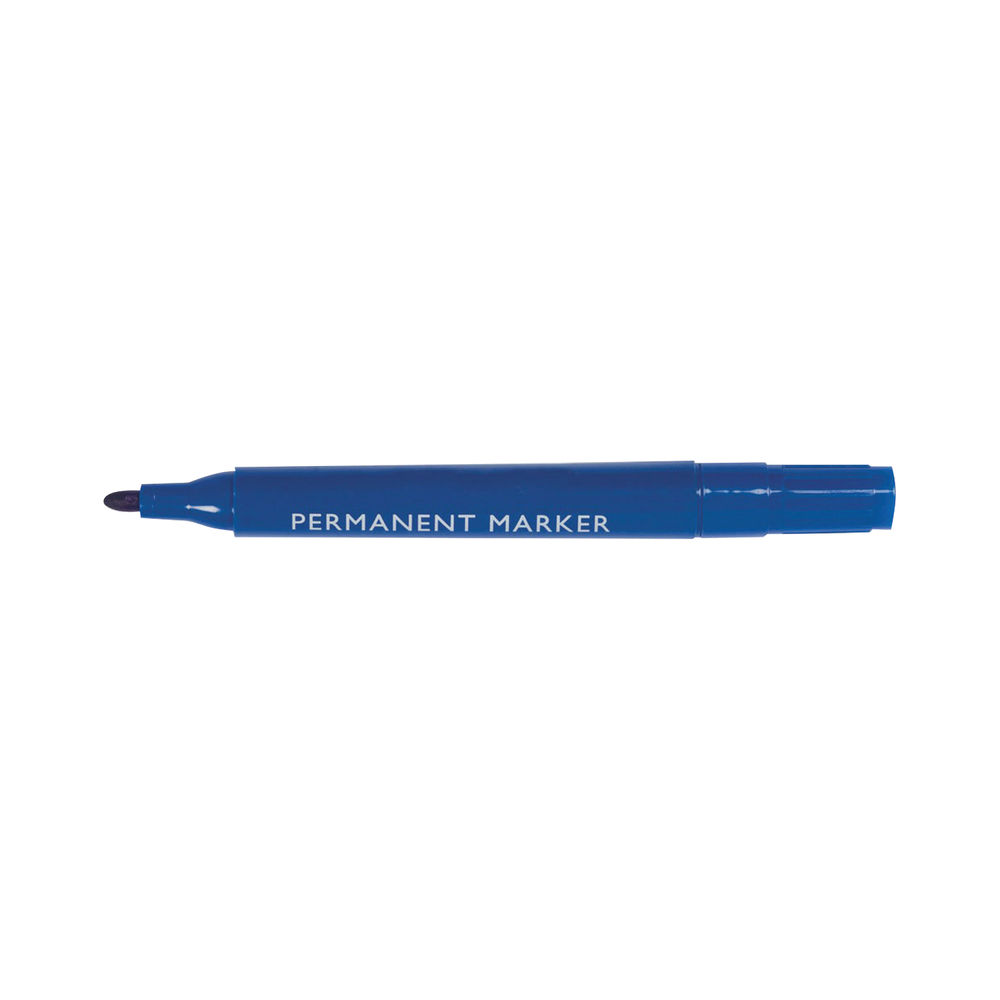 Blue Permanent Marker  Bullet Tip (Pack of 10) WX26046