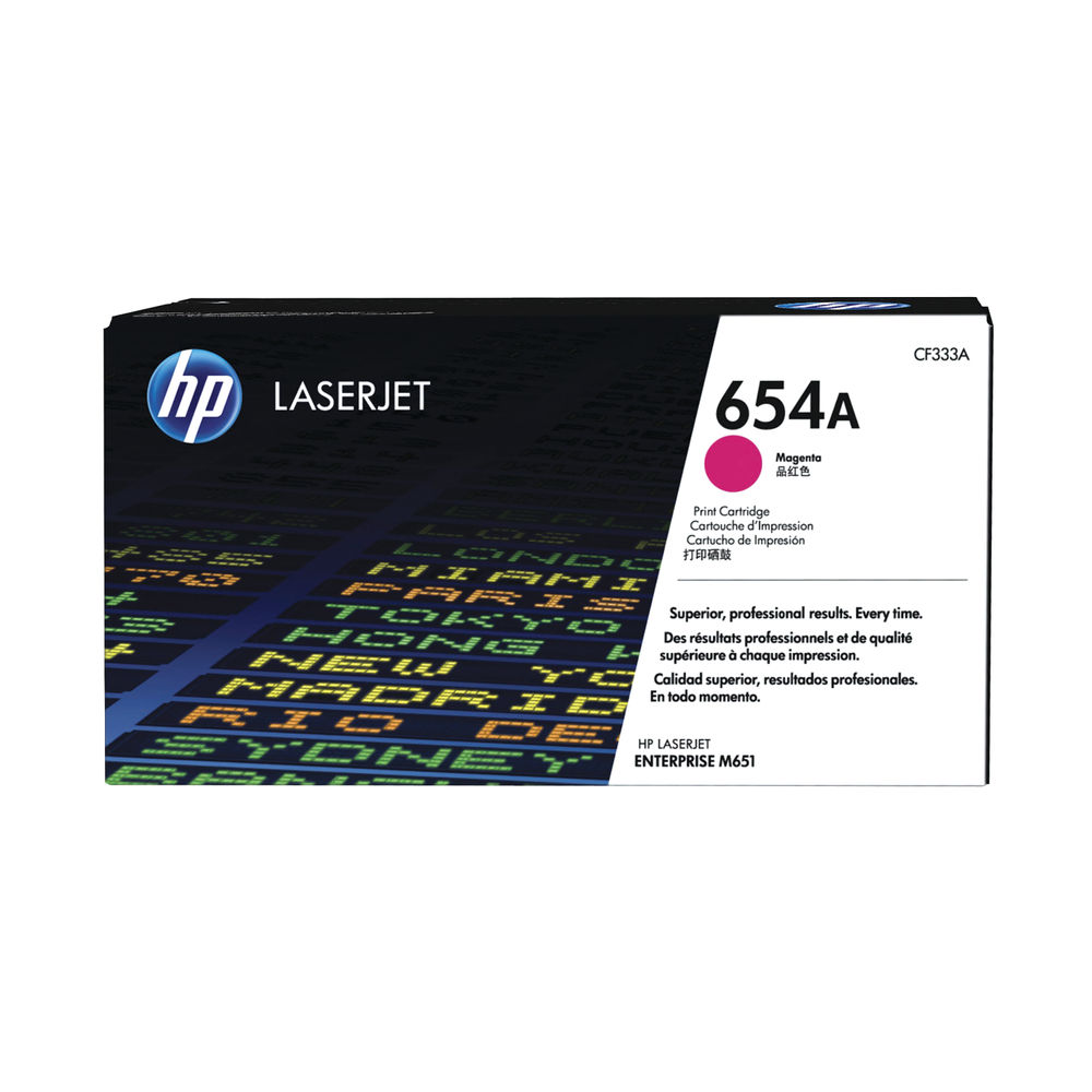 HP 654A Magenta Laserjet Toner Cartridge | CF333A