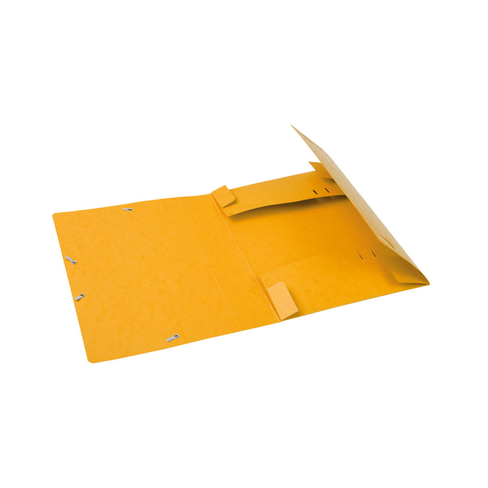 Exacompta Box File Pressboard 60mm 600g A4 Yellow (Pack of 10)