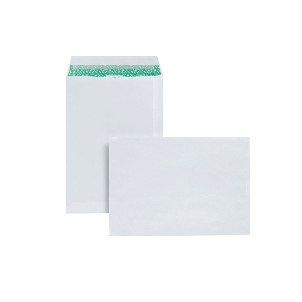 Basildon Bond White C4 Peel and Seal Recycled Envelopes, Pack of 50 - JDL80281