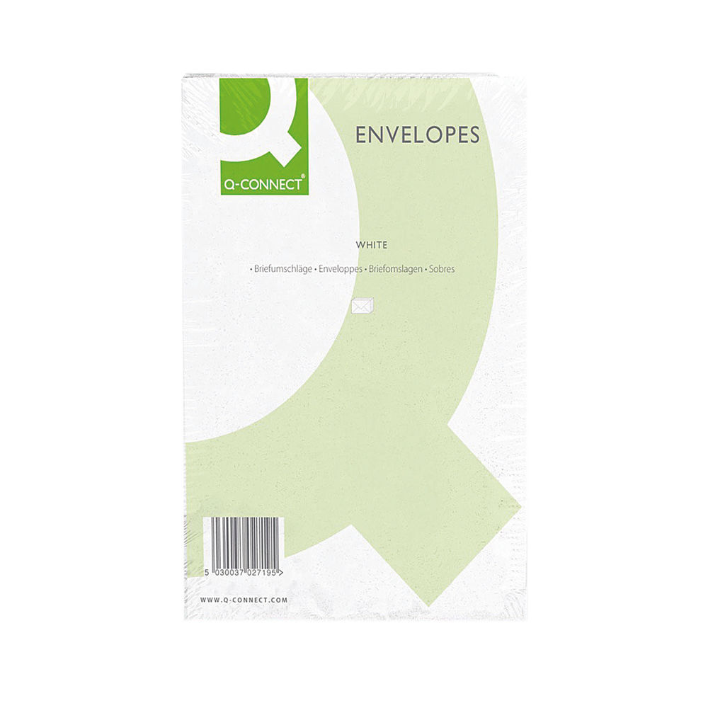 Q-Connect C4 Envelopes Peel and Seal 100gsm White (Pack of 250) 1P27
