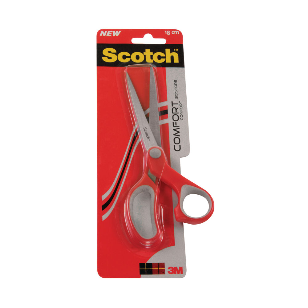 Scotch Red Comfort Scissors 180mm