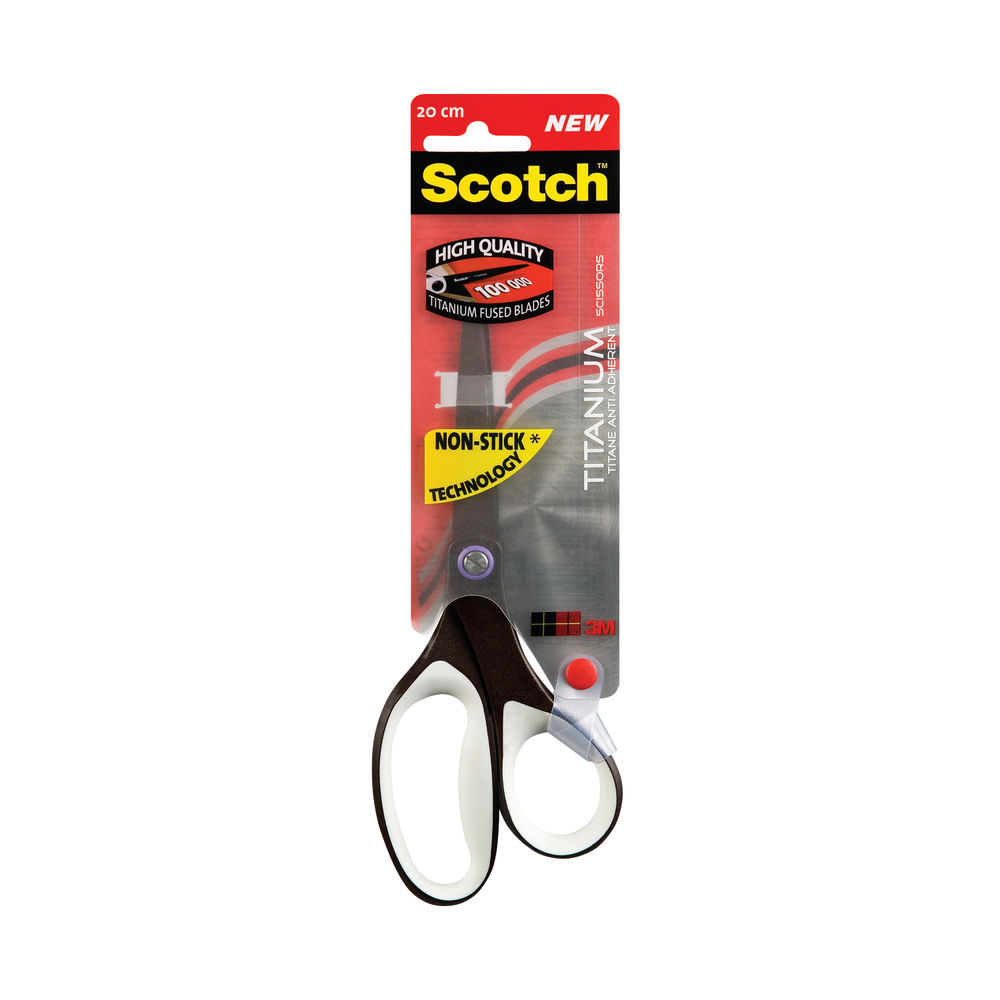 Scotch Black/White Non-Stick Titanium Scissors 200mm
