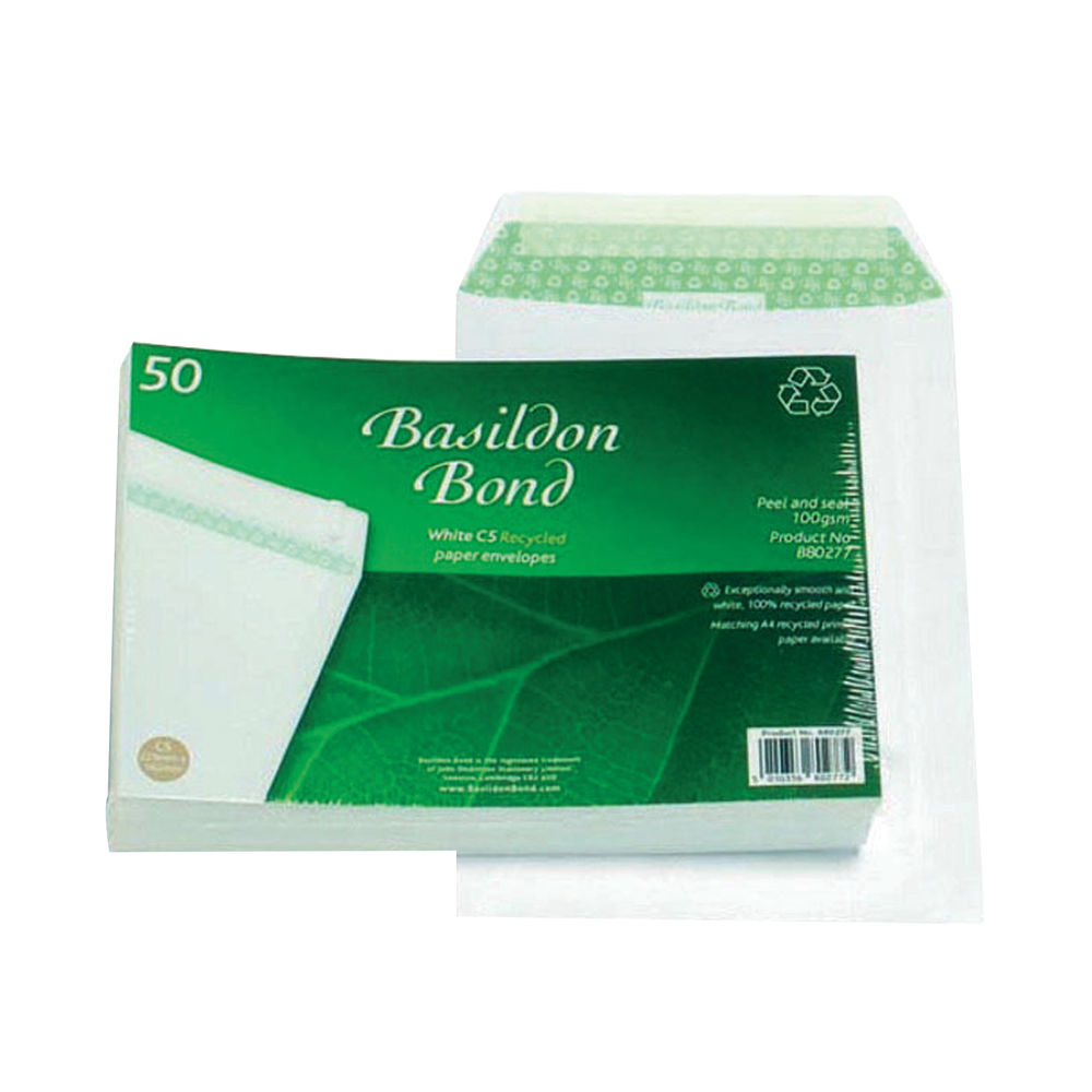 Basildon Bond C5 Peel and Seal Pocket Envelopes 120gsm, Pack of 50 - JDB80277