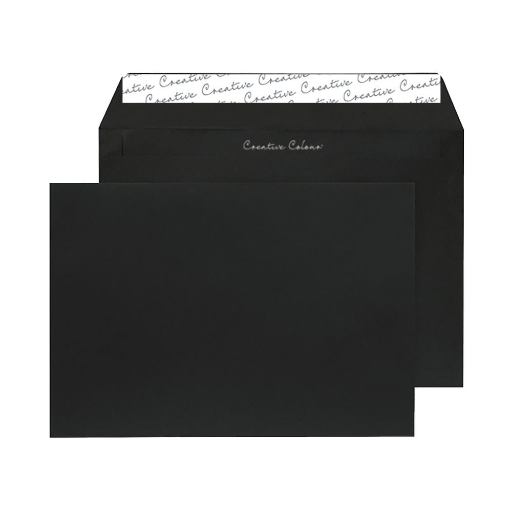 C5 Wallet Envelope Peel and Seal 120gsm Jet Black (Pack of 250) 314